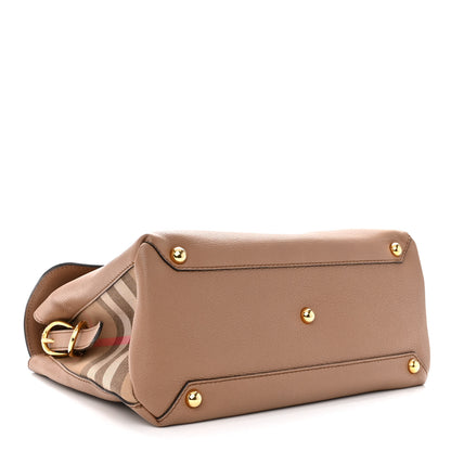 Burberry Derby Calfskin House Check Medium Camberley Dark Sand 4 of 10