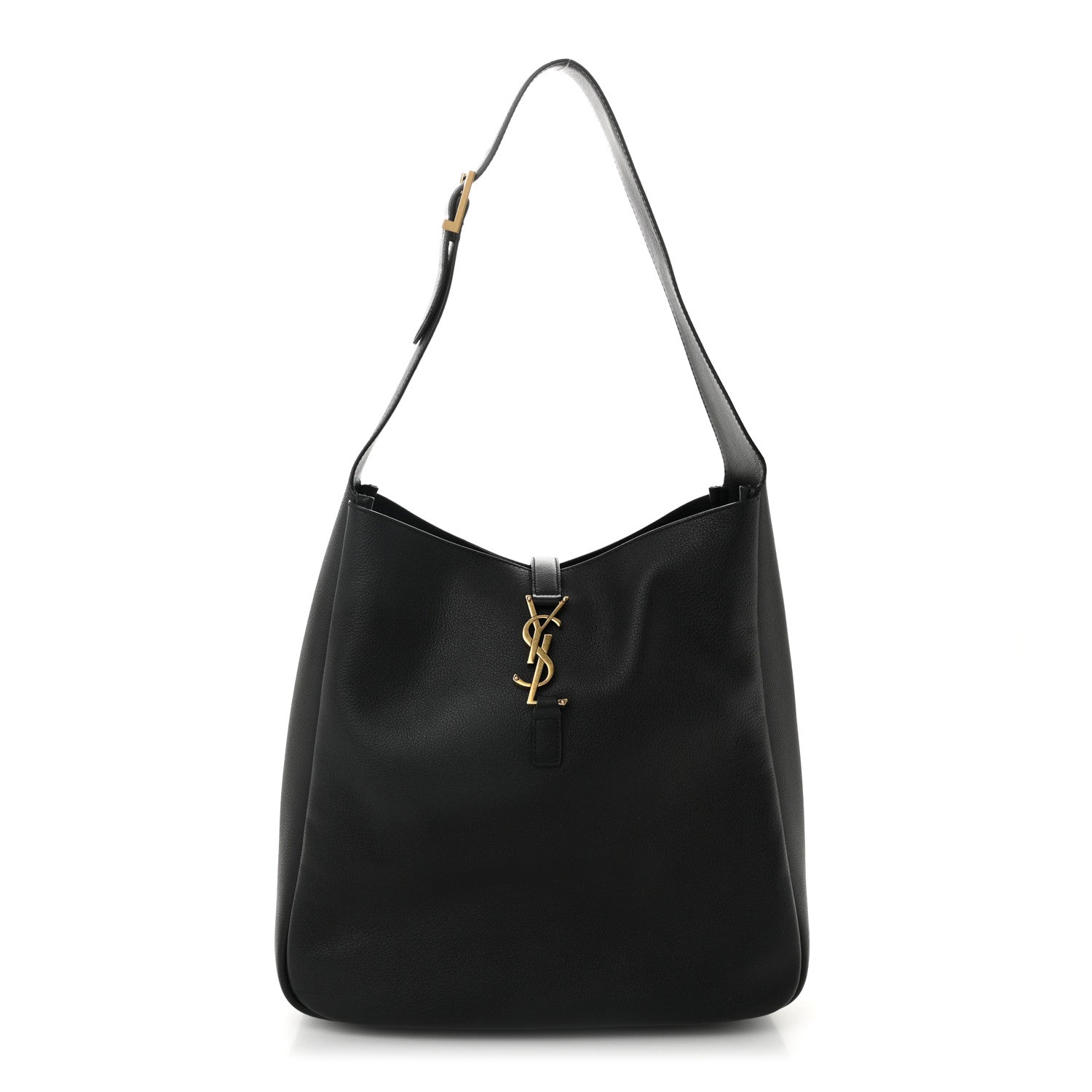 Saint Laurent Supple Calfskin Large Le 5 A 7 Soft Hobo Black 1 of 10