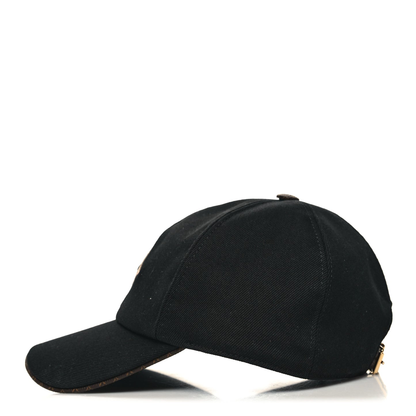 Monogram Cotton Jacquard Embroidered LV Day Cap L Black