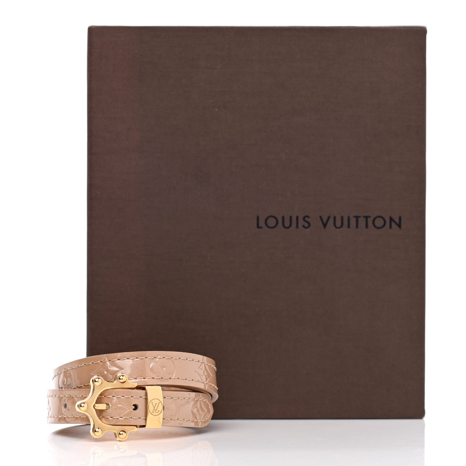 Louis Vuitton Vernis Triple Tour Bracelet Noisette 6 of 6