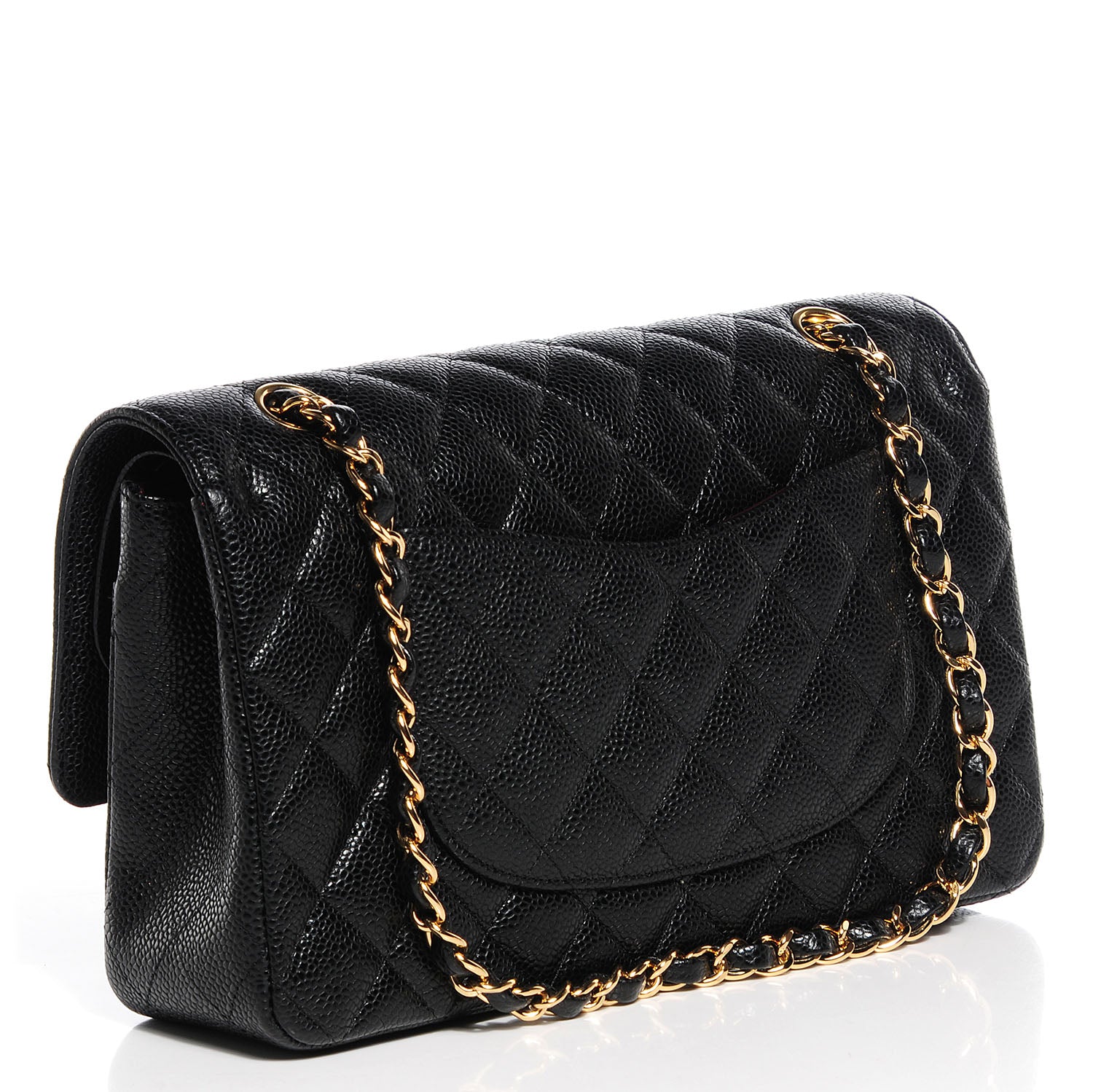 Chanel Caviar Quilted Medium Double Flap Black 3 of 8