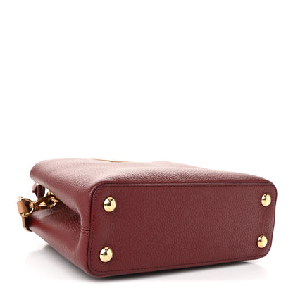 Louis Vuitton Taurillon Belted Capucines BB Bordeaux Arizona 4 of 9