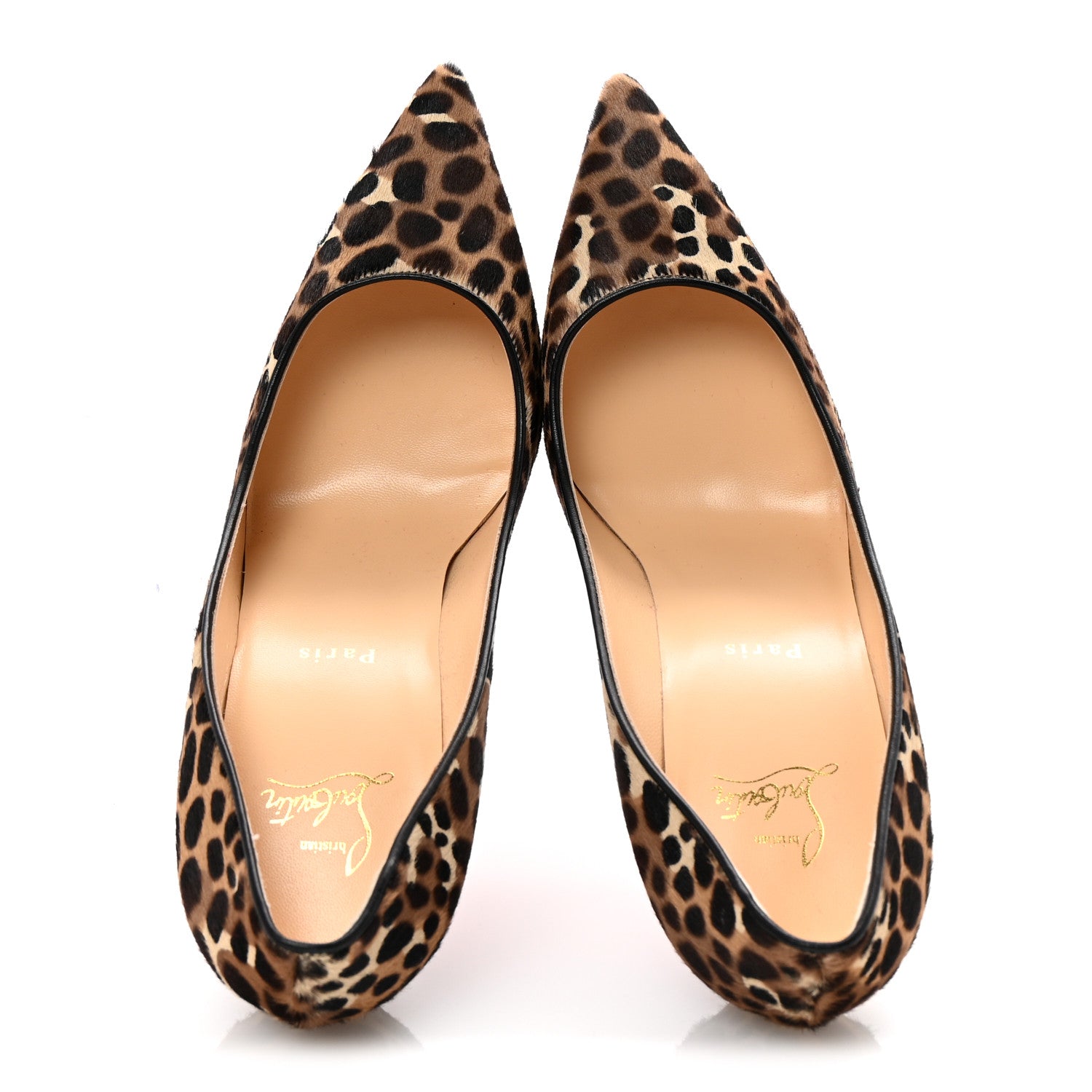 Christian Louboutin Pony Madagascar Kid Kate 100 Pumps 41 Brown Black 2 of 9