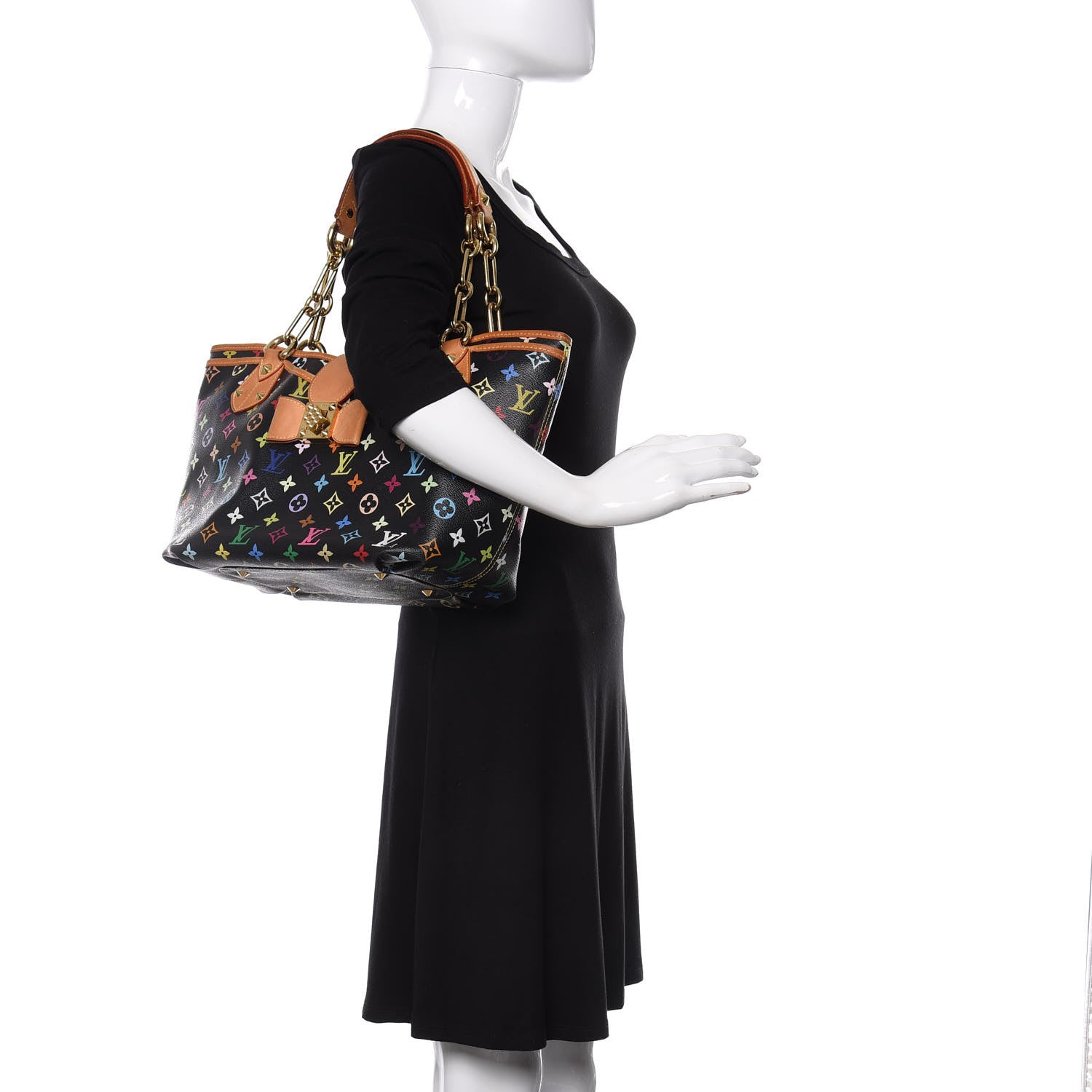 Louis Vuitton Monogram Multicolor Annie GM Black 2 of 15