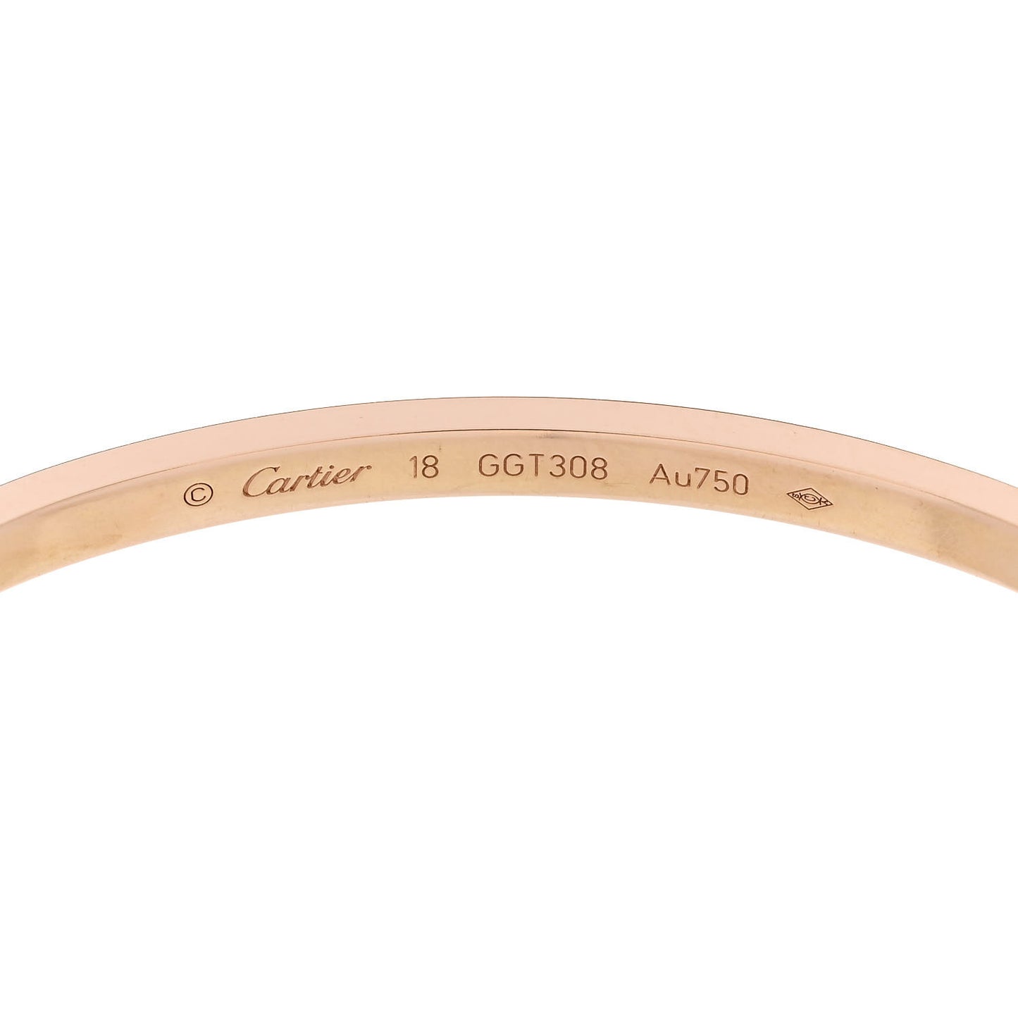 18K Pink Gold Small LOVE Bracelet 18
