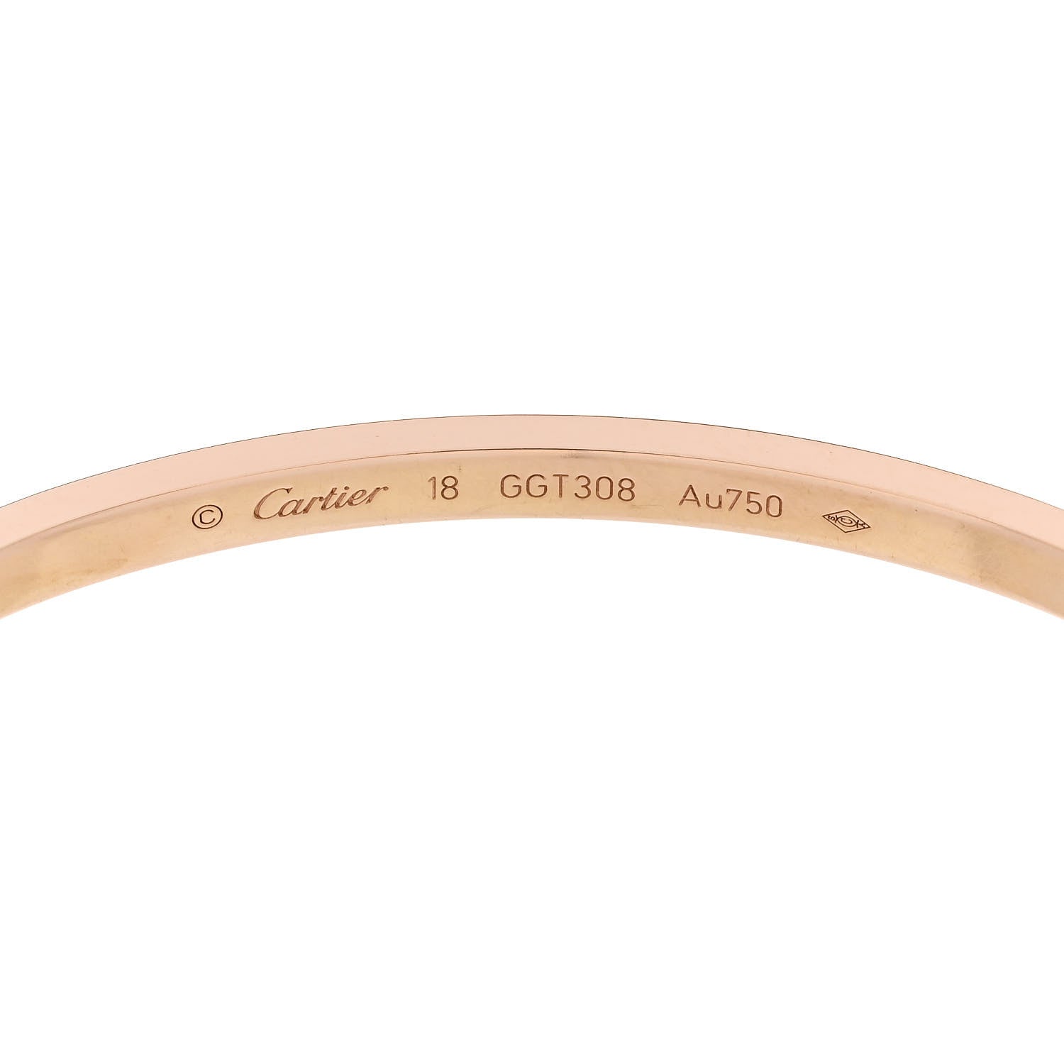 Cartier 18K Pink Gold Small LOVE Bracelet 18 4 of 7