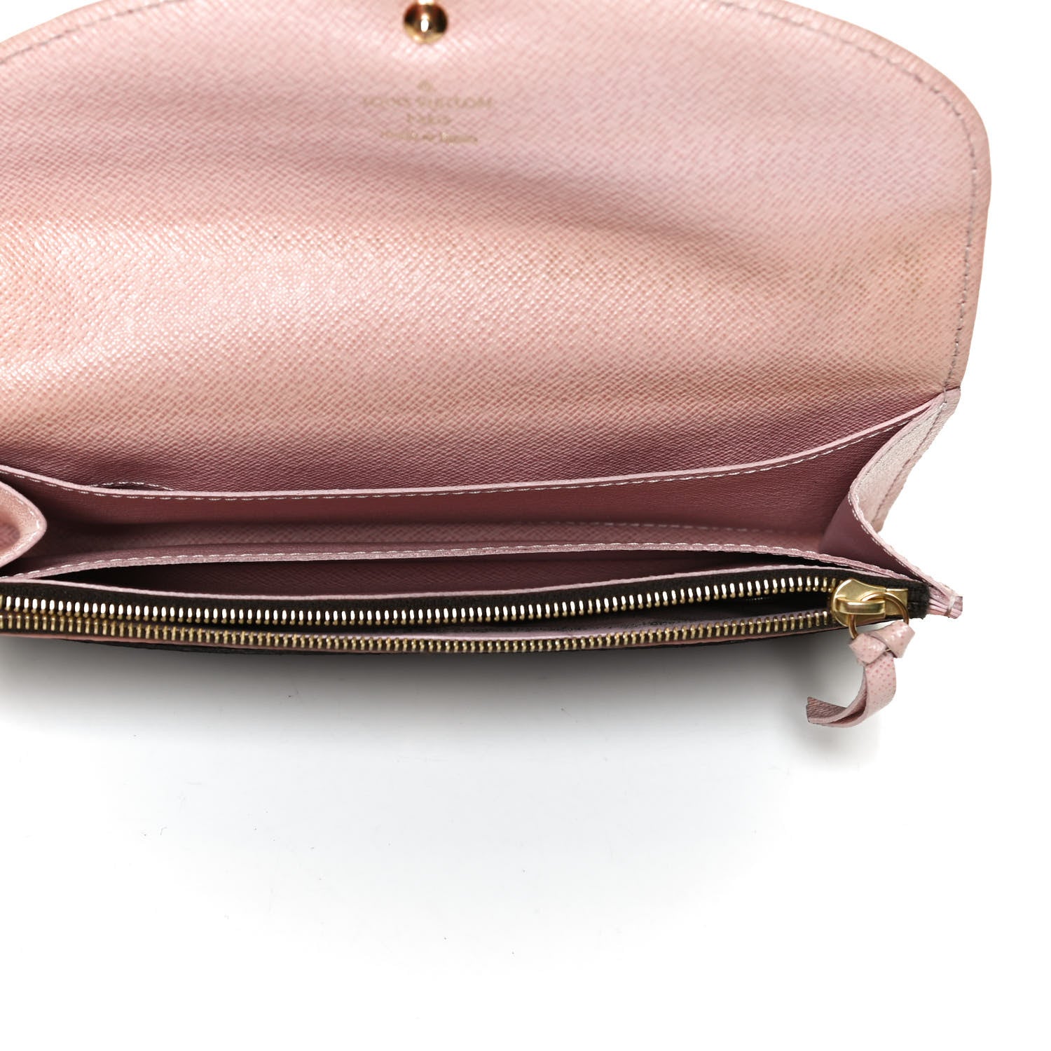Louis Vuitton Damier Ebene Caissa Wallet Rose Ballerine 5 of 11