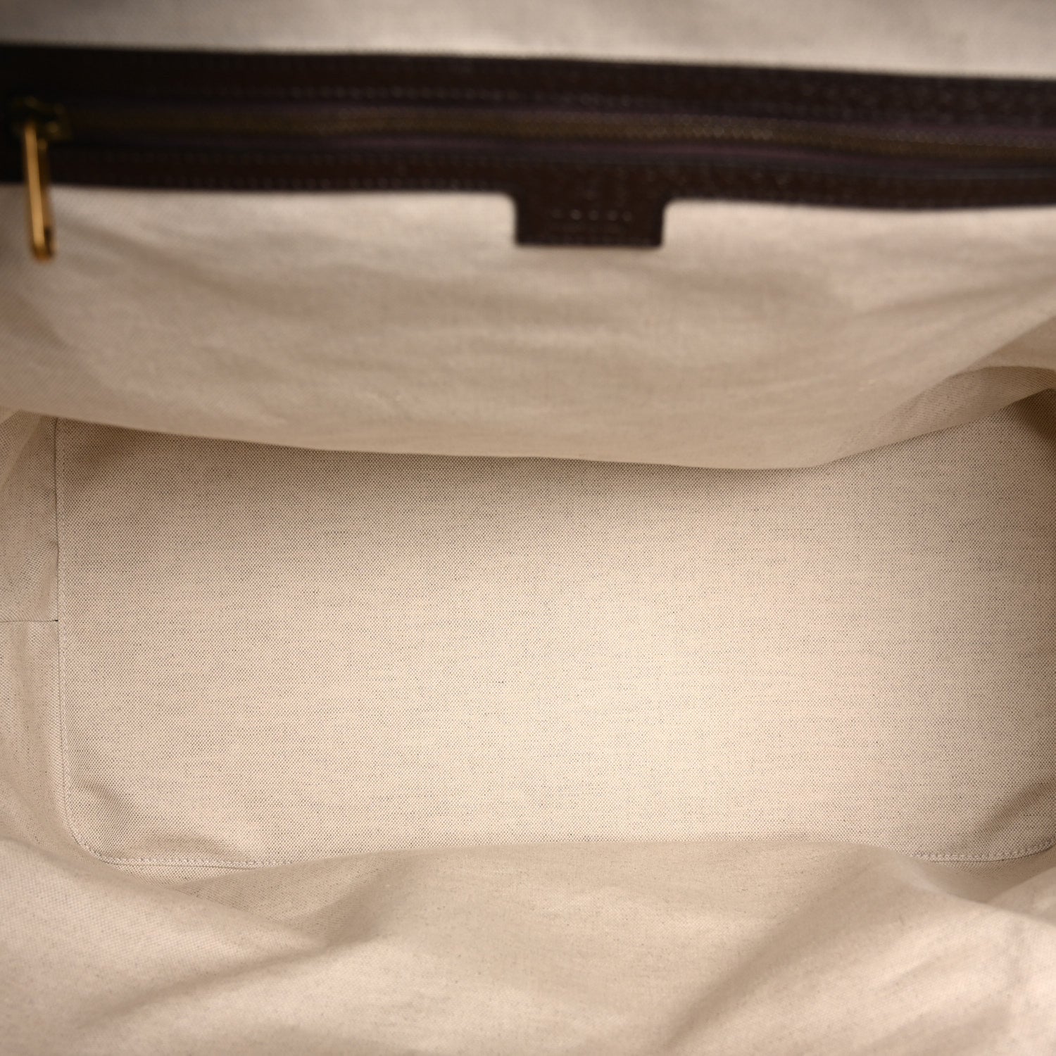 Gucci Suede Jumbo GG Debossed Textured Dollar Calfskin Savoy Travel Bag Wood Brown Chocolate 4 of 12