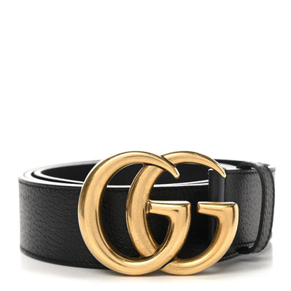 Gucci Textured Calfskin Double G 40mm Belt 100 40 Black 1 of 6