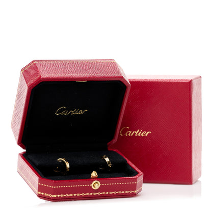 Cartier 18K Yellow Gold Small LOVE Hoop Earrings 7 of 7