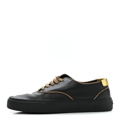 Saint Laurent Nappa Venice Sneakers 37 Black Gold 1 of 10
