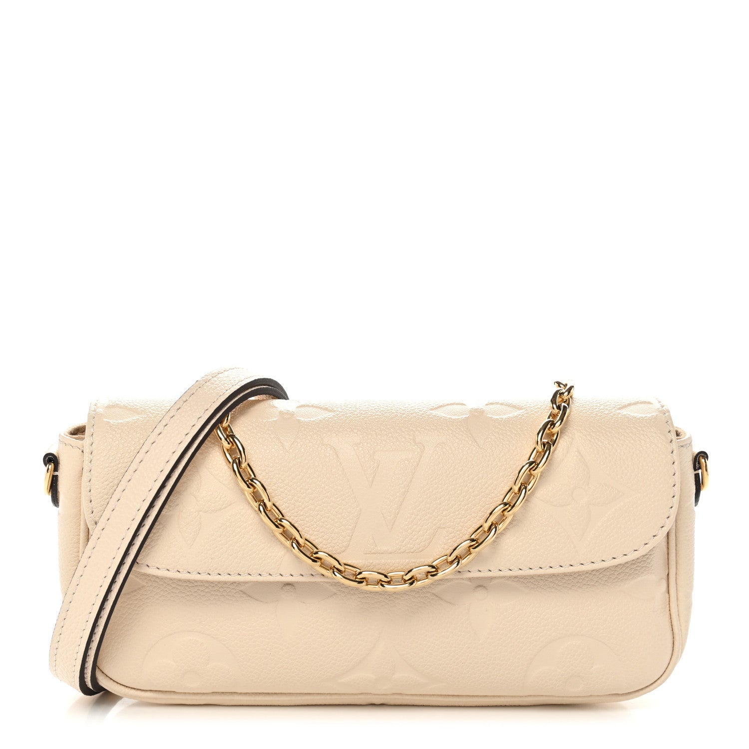 Louis Vuitton Empreinte Monogram Giant Ivy Wallet On Chain Cream 1 of 10
