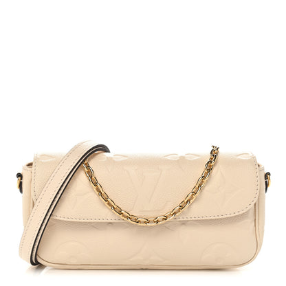 Louis Vuitton Empreinte Monogram Giant Ivy Wallet On Chain Cream 1 of 10