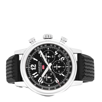 Chopard Stainless Steel Rubber 42mm 1000 Mille Miglia Classic Chronograph Automatic Watch Black 2 of 5