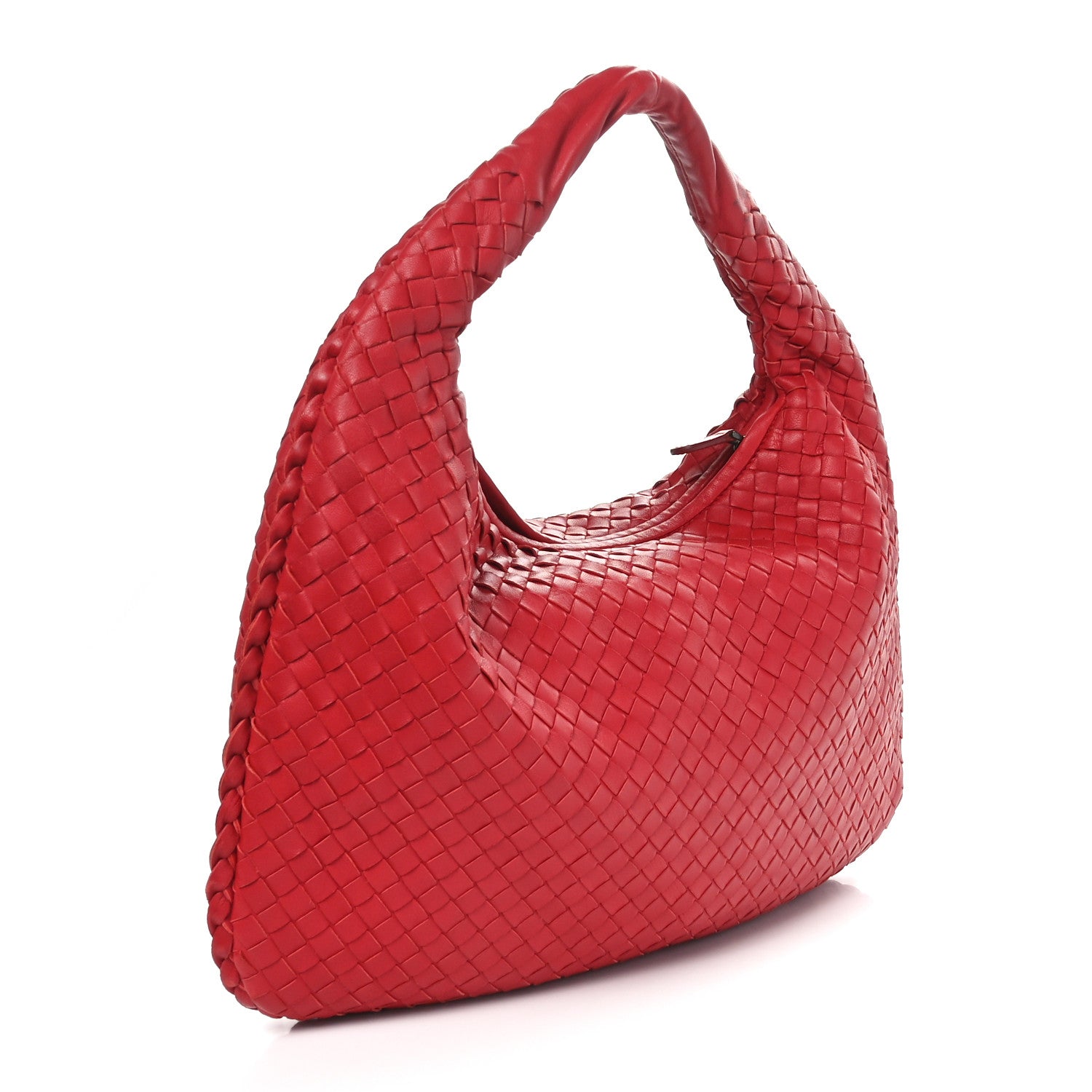 Bottega Veneta Nappa Intrecciato Medium Veneta Hobo Red 3 of 12