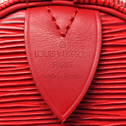 Louis Vuitton Epi Speedy 30 Castillan Red 6 of 11
