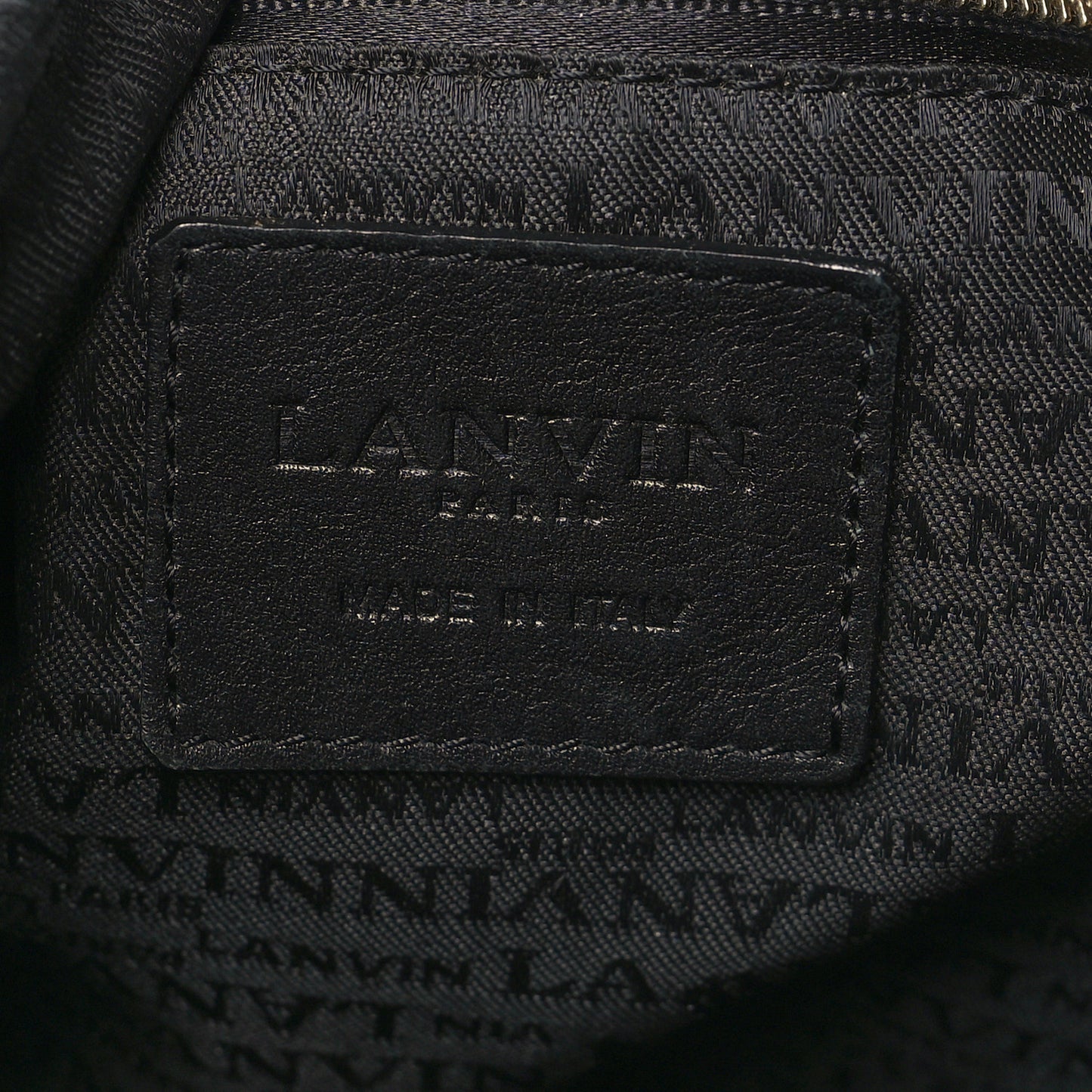 Satin Quilted Shoulder Bag Black