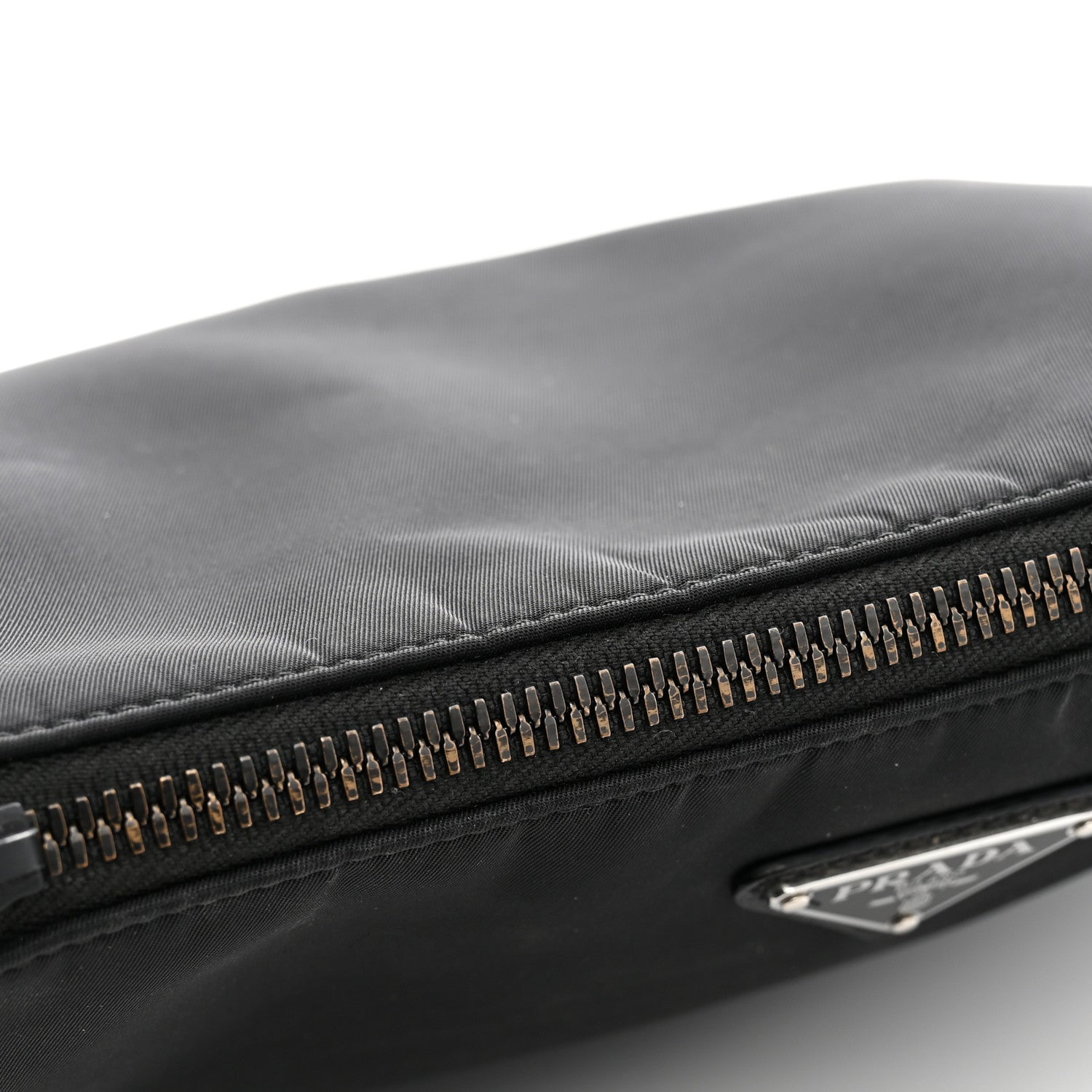 Prada Re-Nylon Saffiano Pocket Zippered Shoulder Bag Black 11 of 13