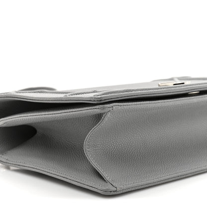 Christian Dior Grained Calfskin Medium Diorama Flap Bag Gris 9 of 11