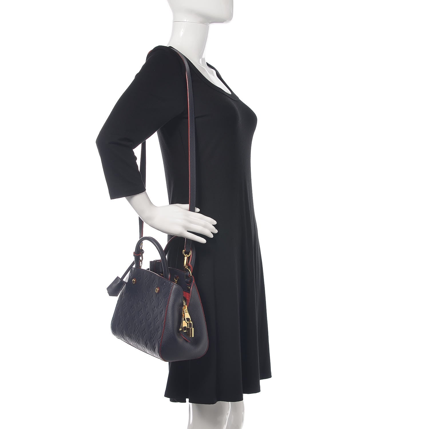 Louis Vuitton Empreinte Montaigne BB Marine Rouge 2 of 8
