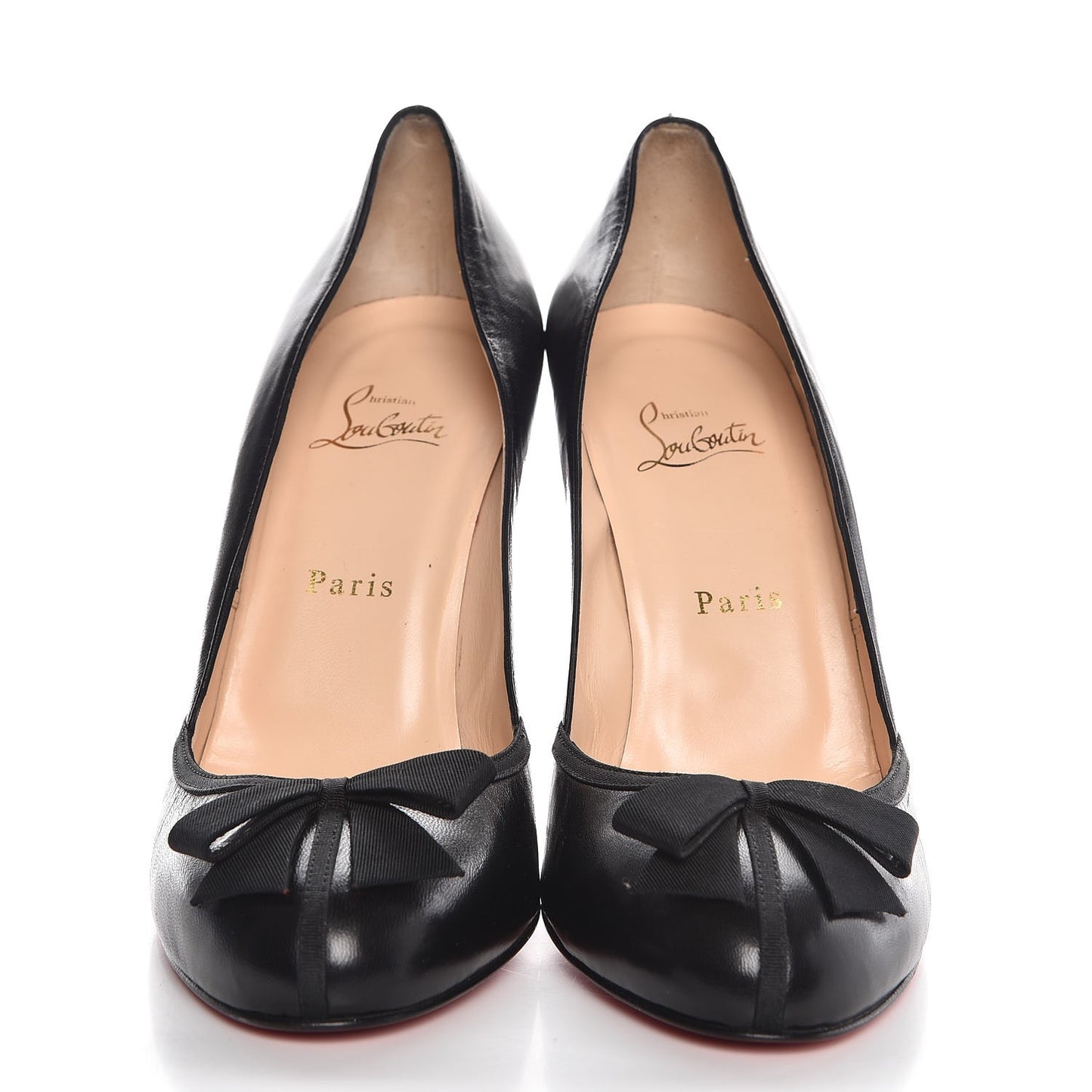Nappa Grosgrain Lavalliere 100 Pumps 41 Black