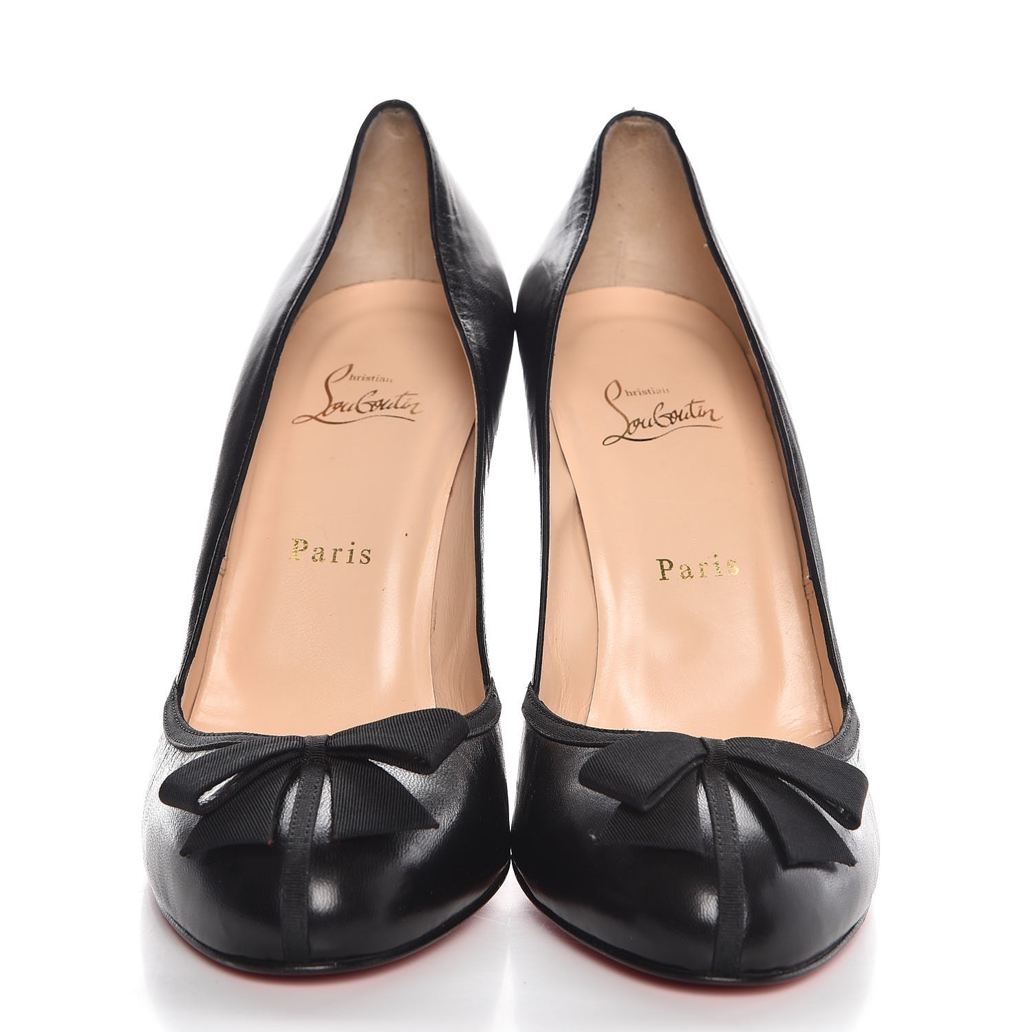 Christian Louboutin Nappa Grosgrain Lavalliere 100 Pumps 41 Black 2 of 9