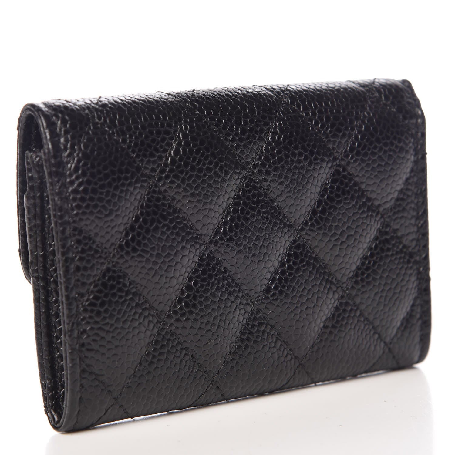 Chanel Caviar Quilted Flap Card Holder Black 3 of 9