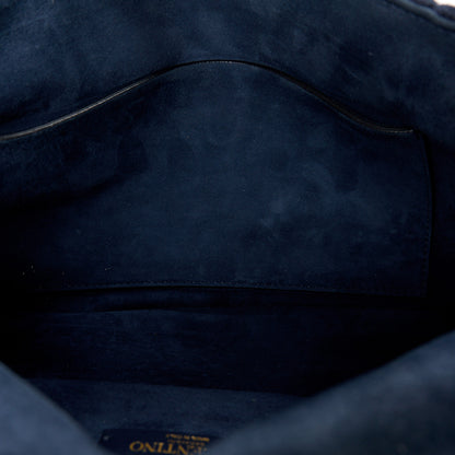 Valentino Garavani Cashmere Medium Roman Stud Shoulder Bag Marine 11 of 12