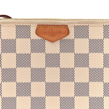 Louis Vuitton Damier Azur Double Zip Pochette 8 of 15