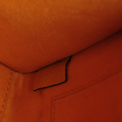 Celine Drummed Calfskin Nano Luggage Ocre 7 of 8