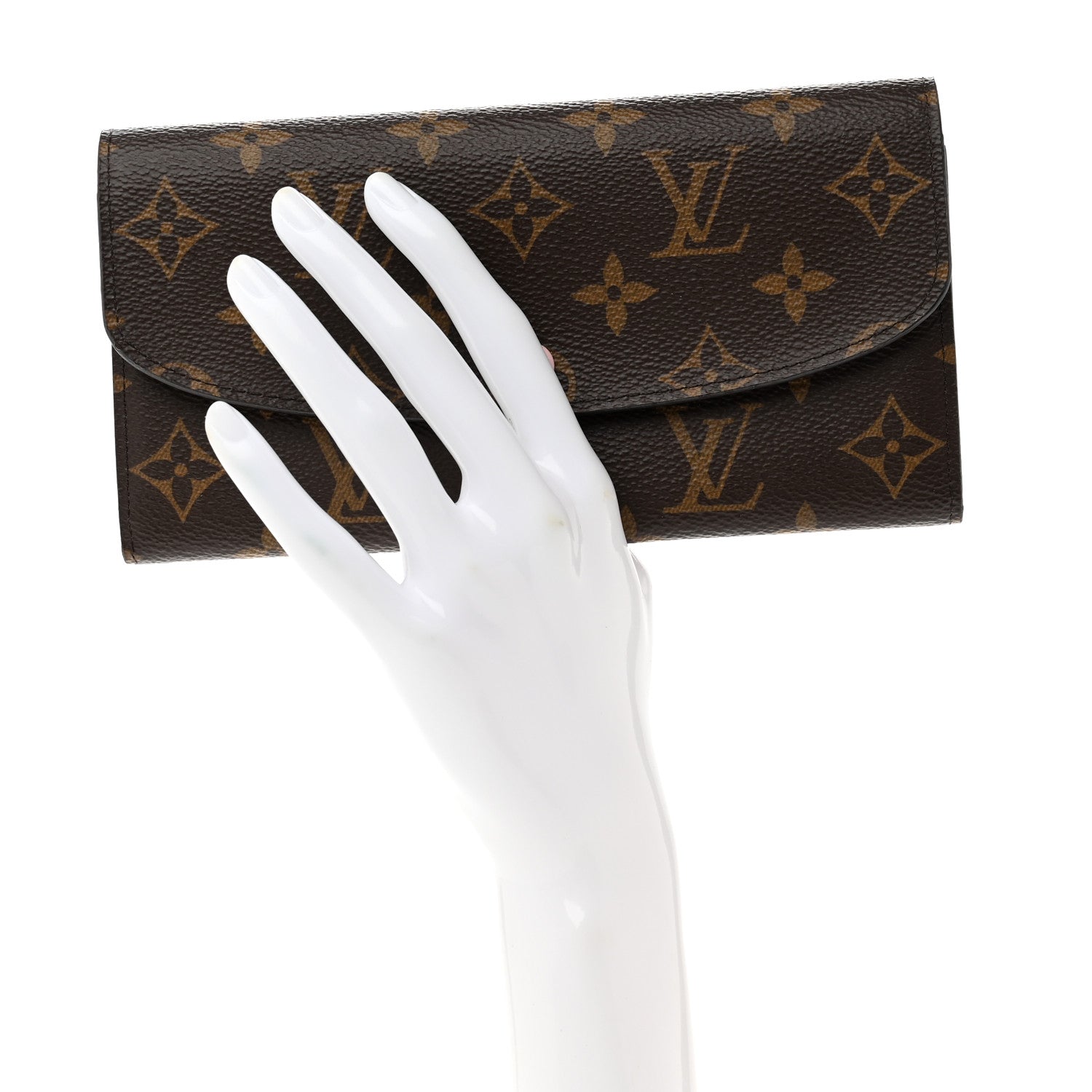Louis Vuitton Monogram Emilie Wallet Rose Ballerine 2 of 6