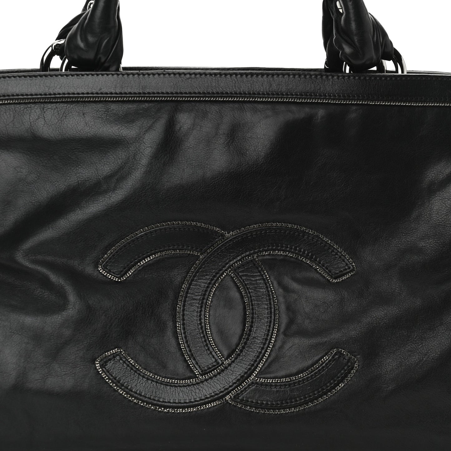 Lambskin East West Soho Shopper Black