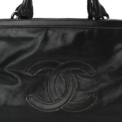 Chanel Lambskin East West Soho Shopper Black 8 of 11