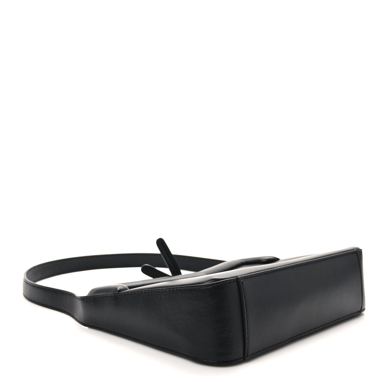 Mansur Gavriel Calfskin M Frame Baguette Black 2 of 8