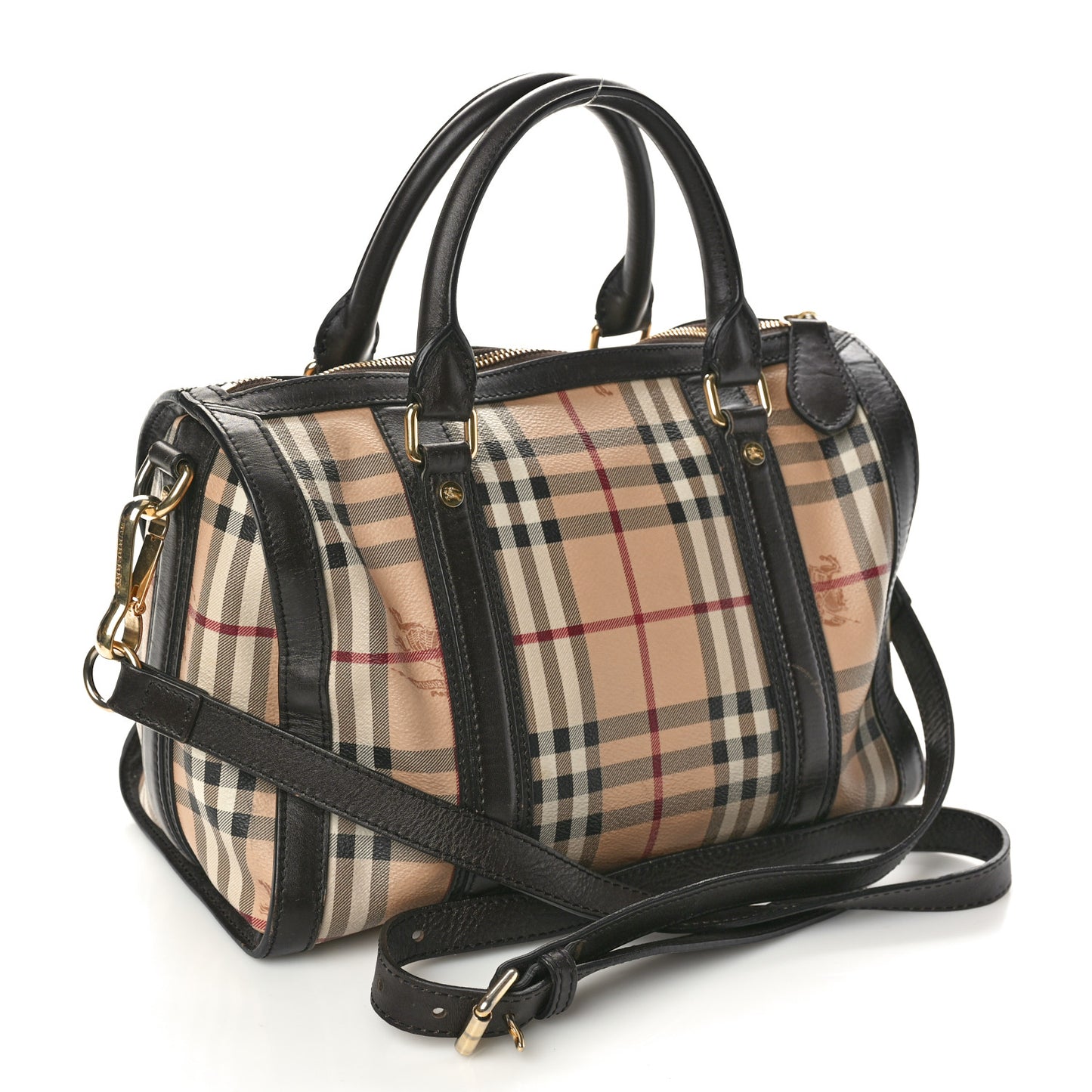 Haymarket Check Medium Alchester Bowling Bag Chocolate
