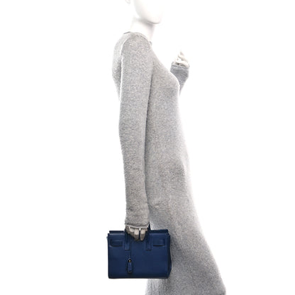 Saint Laurent Calfskin Nano Sac De Jour New Marine 2 of 14