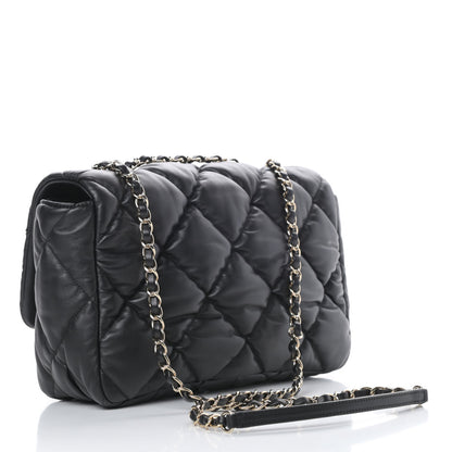 Chanel Calfskin Quilted Large Bubbly Flap Black 3 of 13