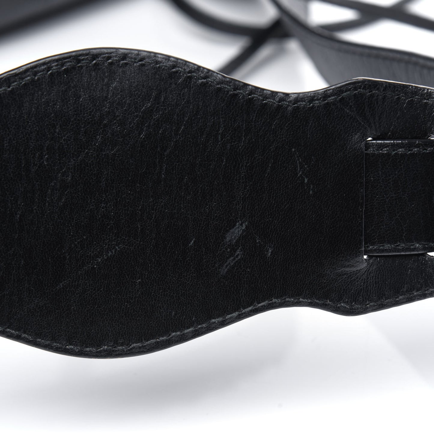 Matte Goatskin Rubber Covered Classic Hardware Mini City Black