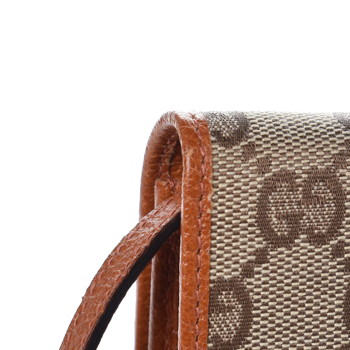 Monogram Bamboo Bar Clutch Brown