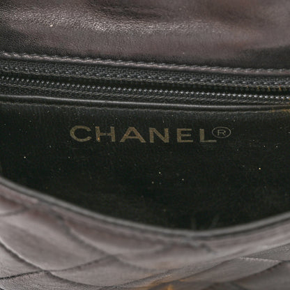 Chanel Lambskin Quilted Flap Waist Belt Bag 75 30 Black 6 of 12