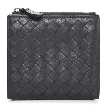 Bottega Veneta Nappa Intrecciato Bi-Fold Wallet Grey 1 of 9
