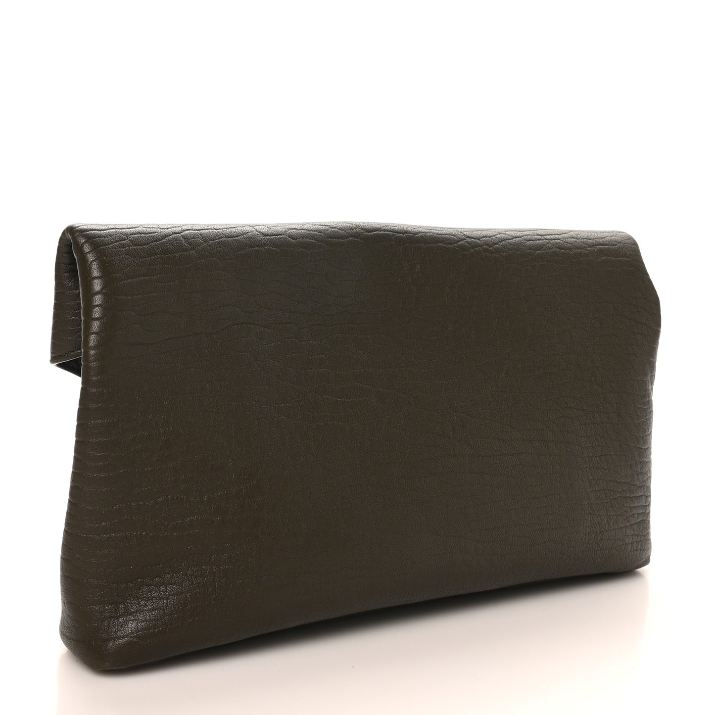 Grained Lambskin Large Cassandre Envelope Pouch Light Musk