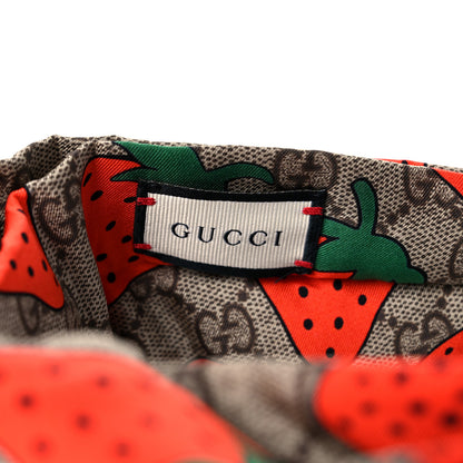 Gucci Silk Monogram Strawberry Print Headband M 3 of 5