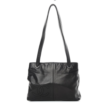 Chanel Lambskin CC Tote Black 1 of 14