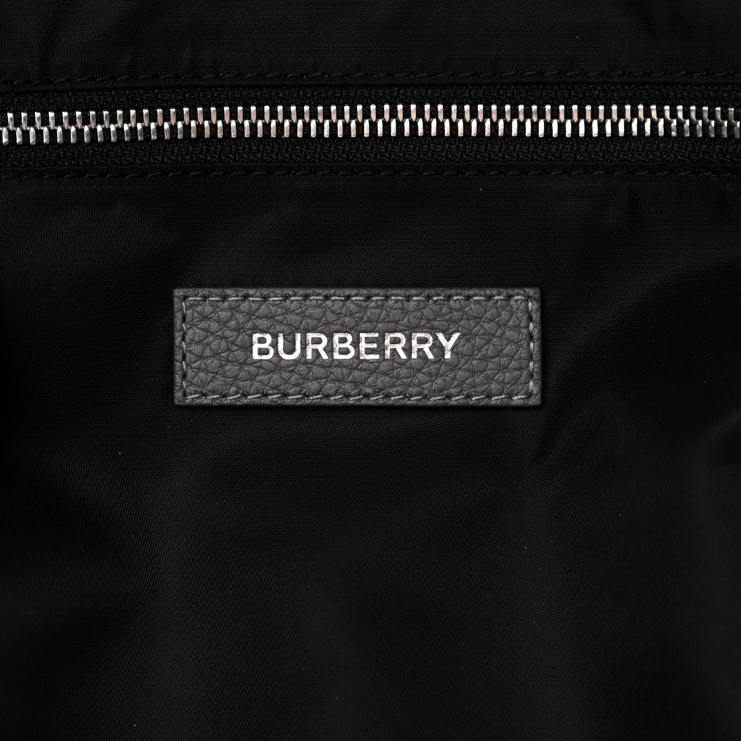 Burberry Calfskin Logo Embossed Backpack Black 6 of 15