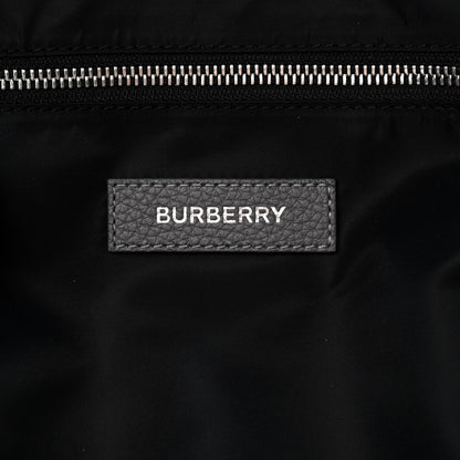 Burberry Calfskin Logo Embossed Backpack Black 6 of 15