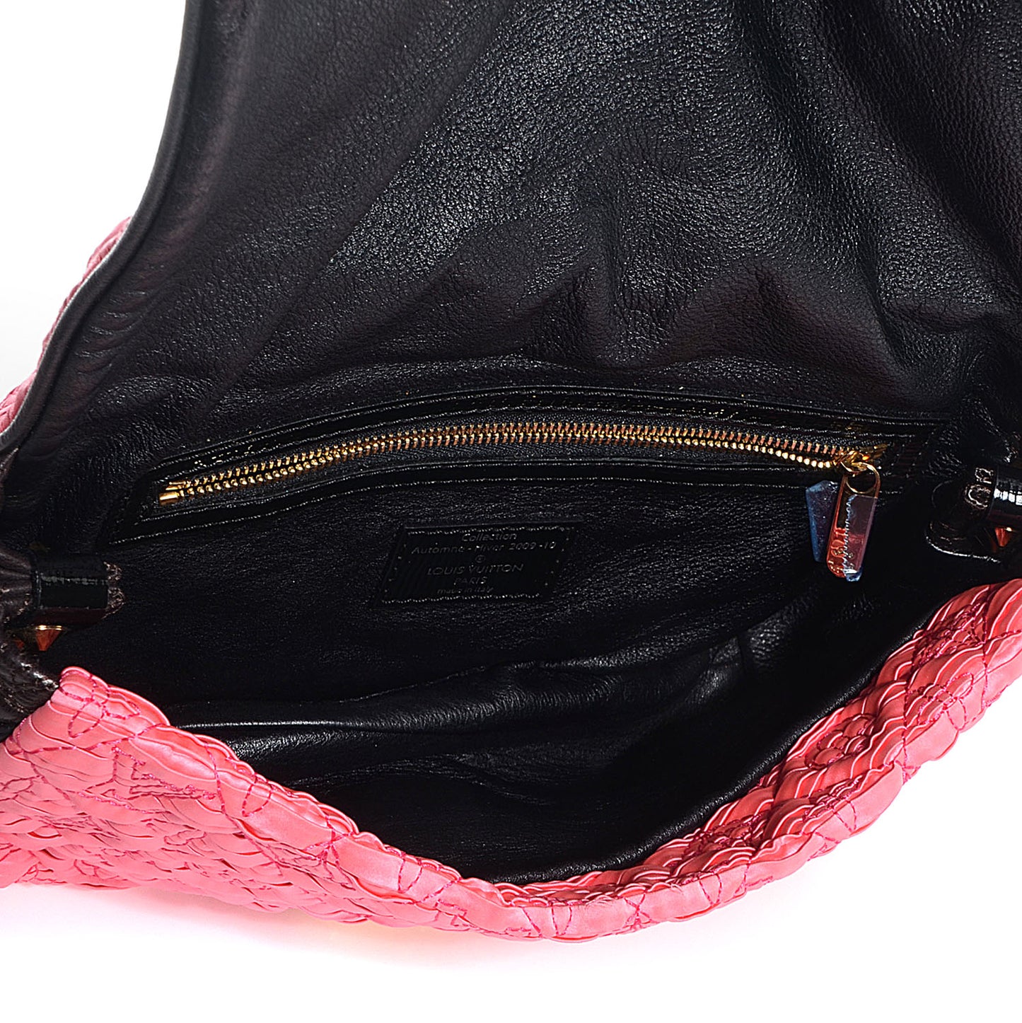 Satin Quilted Monogram Coquette Pochette Bunny Pink