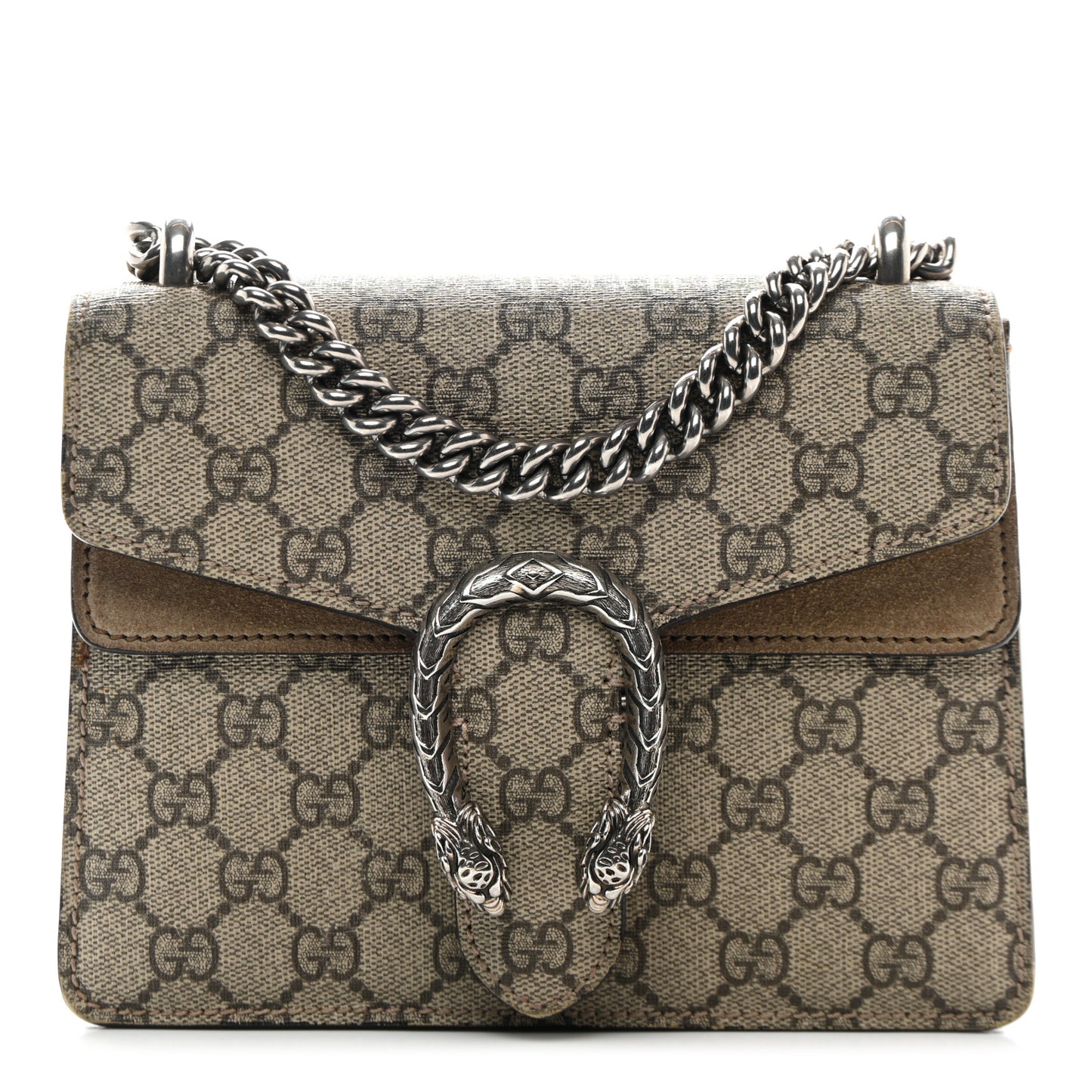GG Supreme Monogram Mini Dionysus Shoulder Bag Taupe