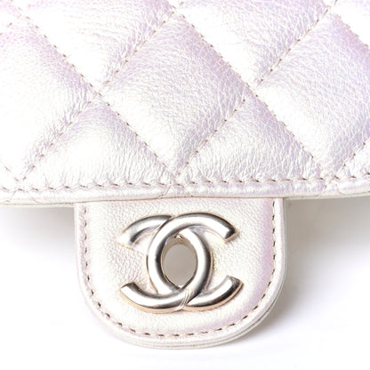Chanel Iridescent Lambskin Quilted CC Phone Holder Ivory 5 of 5
