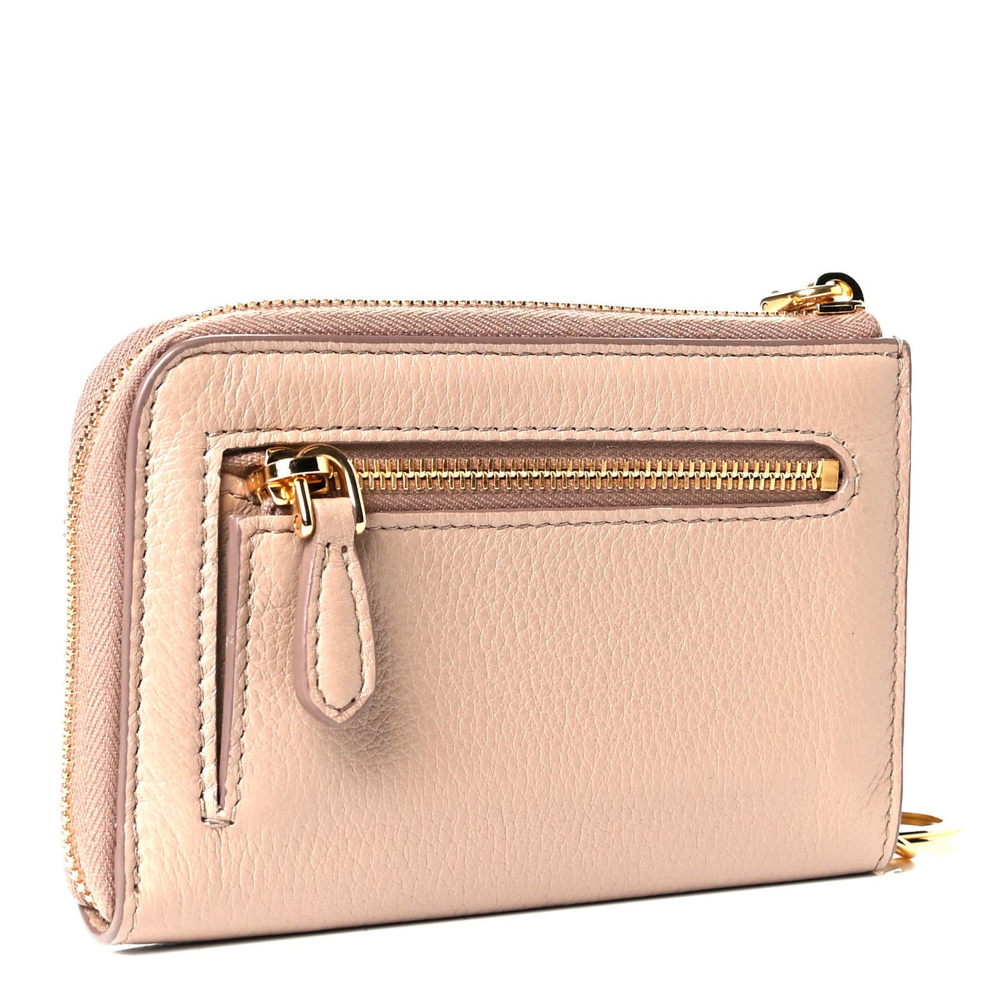 Vitello Daino Zip Around Keychain Sughero